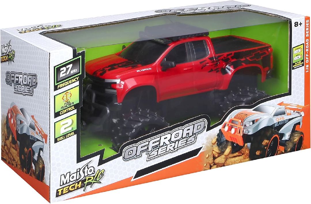 Maisto R/C 1/16 Off Road 2019 Chevrolet Silverado - Red