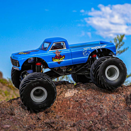 MT-18 - 1/18 Scale, Brushed, Solid Axle Monster Truck - Blue