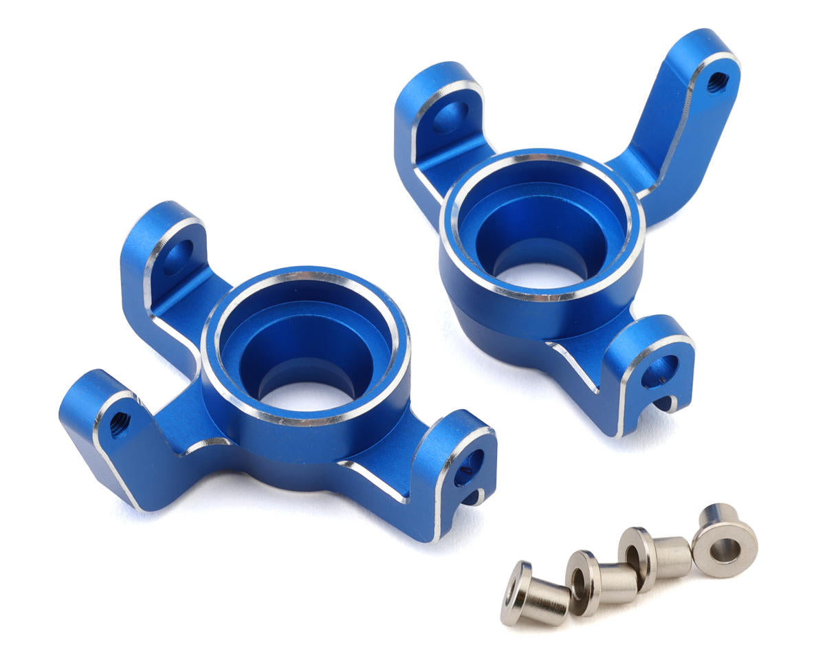 Atom Aluminium Steering Spindle Set (Blue) (2)