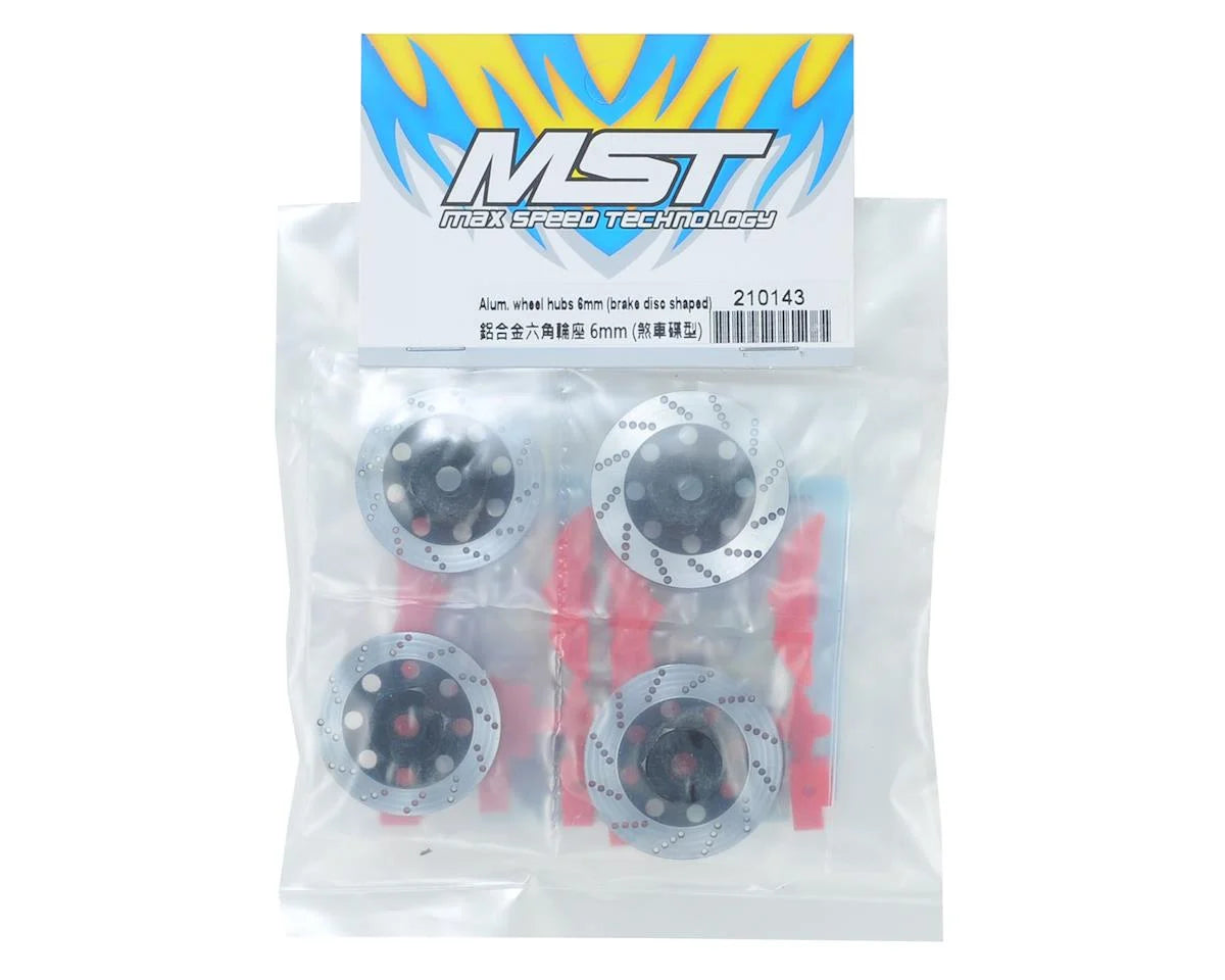 Aluminum wheel hubs 6mm