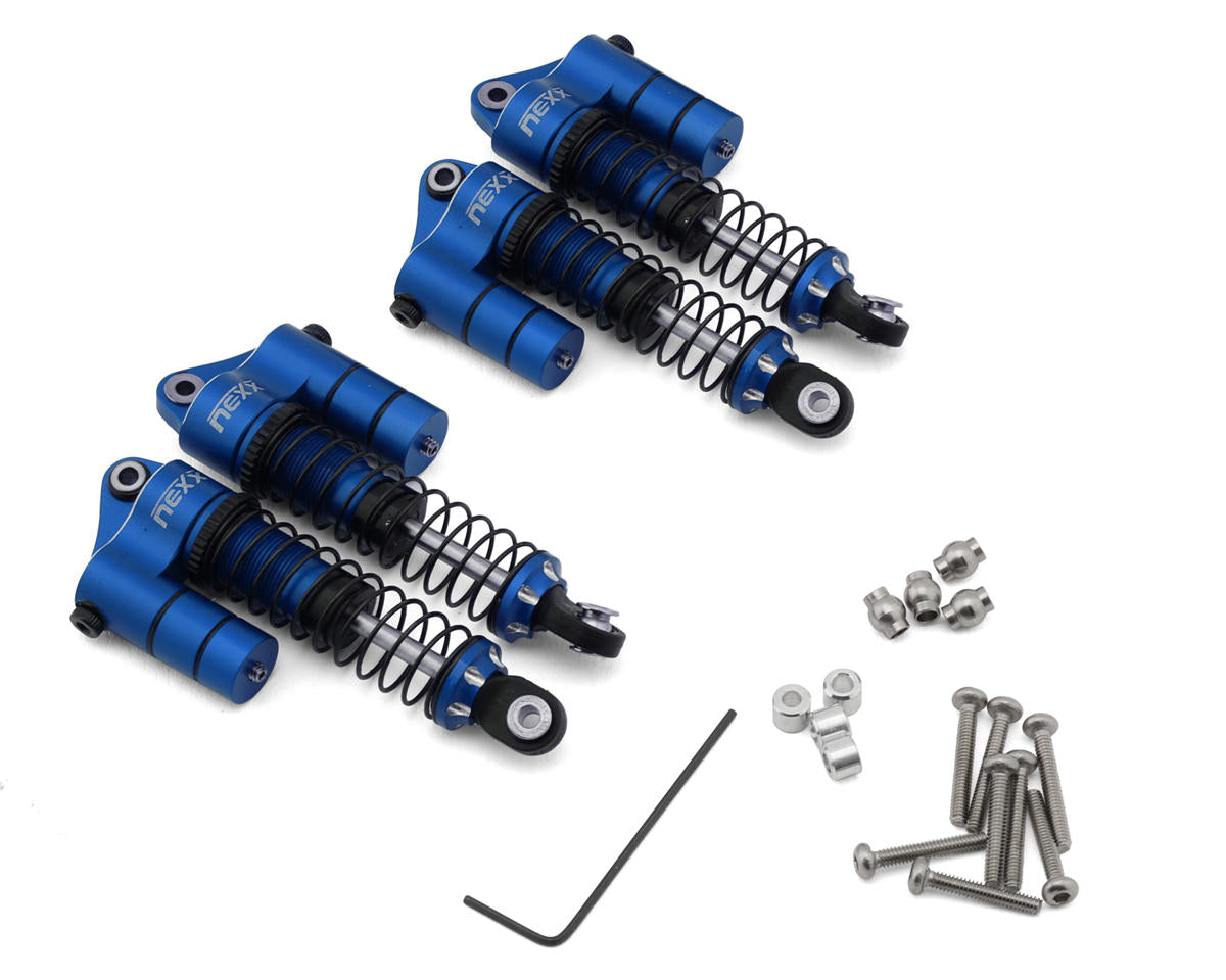 NEXX Racing Redcat Ascent18 Reservoir Aluminum Oil Shocks (Blue) (4) (53mm)