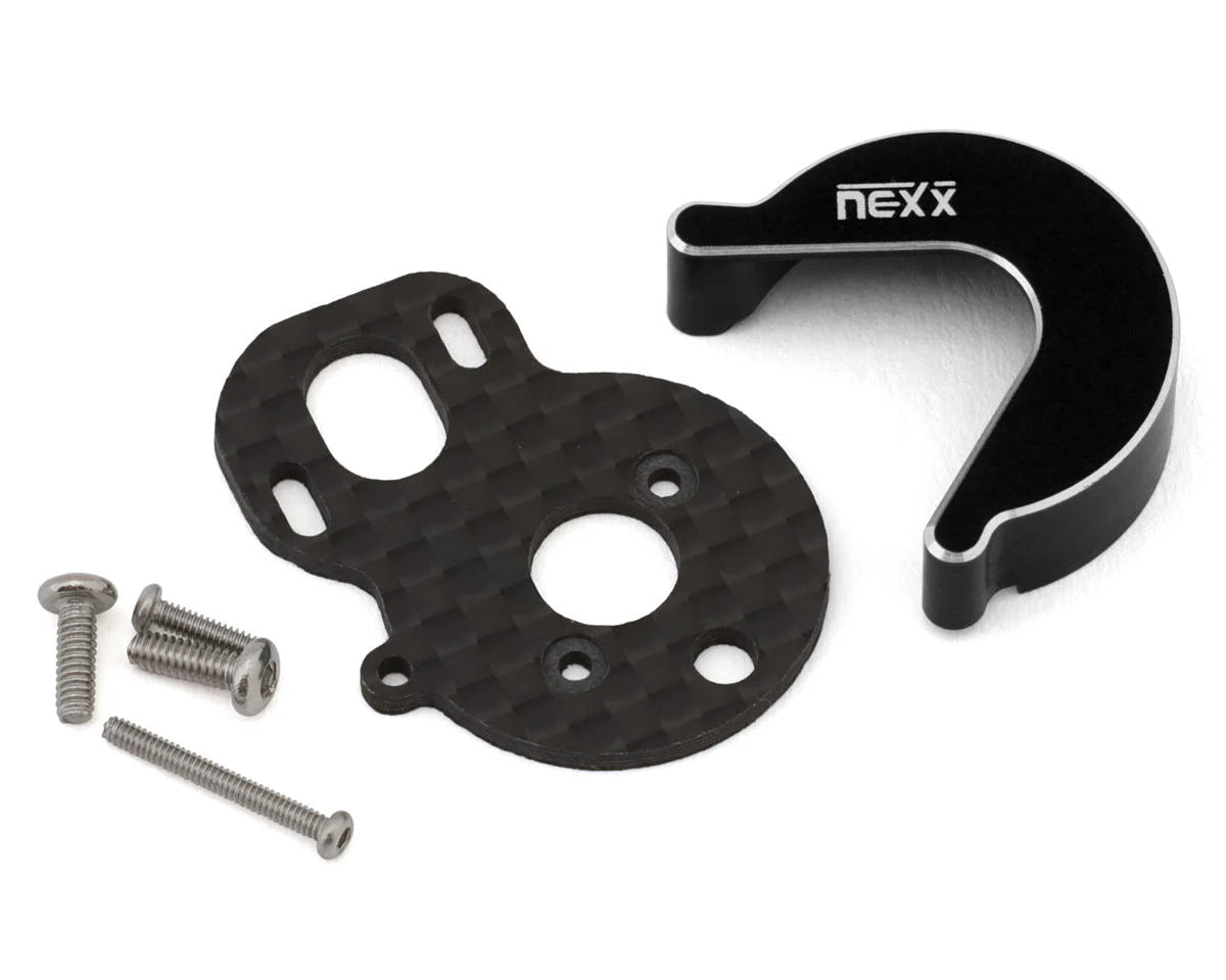 Micro-B Carbon Motor Plate & Aluminium Cover Set