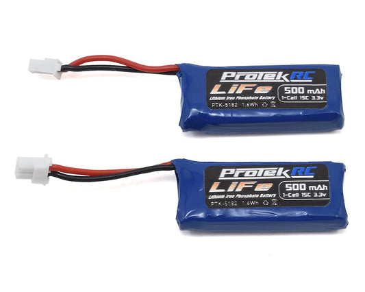 2 x 1S Sport Race 15C LiFe Battery (3.3V/500mAh) (Kyosho Mini-Z)