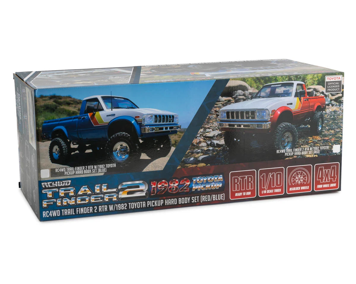 RC4WD Trail Finder 2 1/10 RTR 4WD Electric Trail Truck w/1982 Toyota Pickup Body (BLUE)