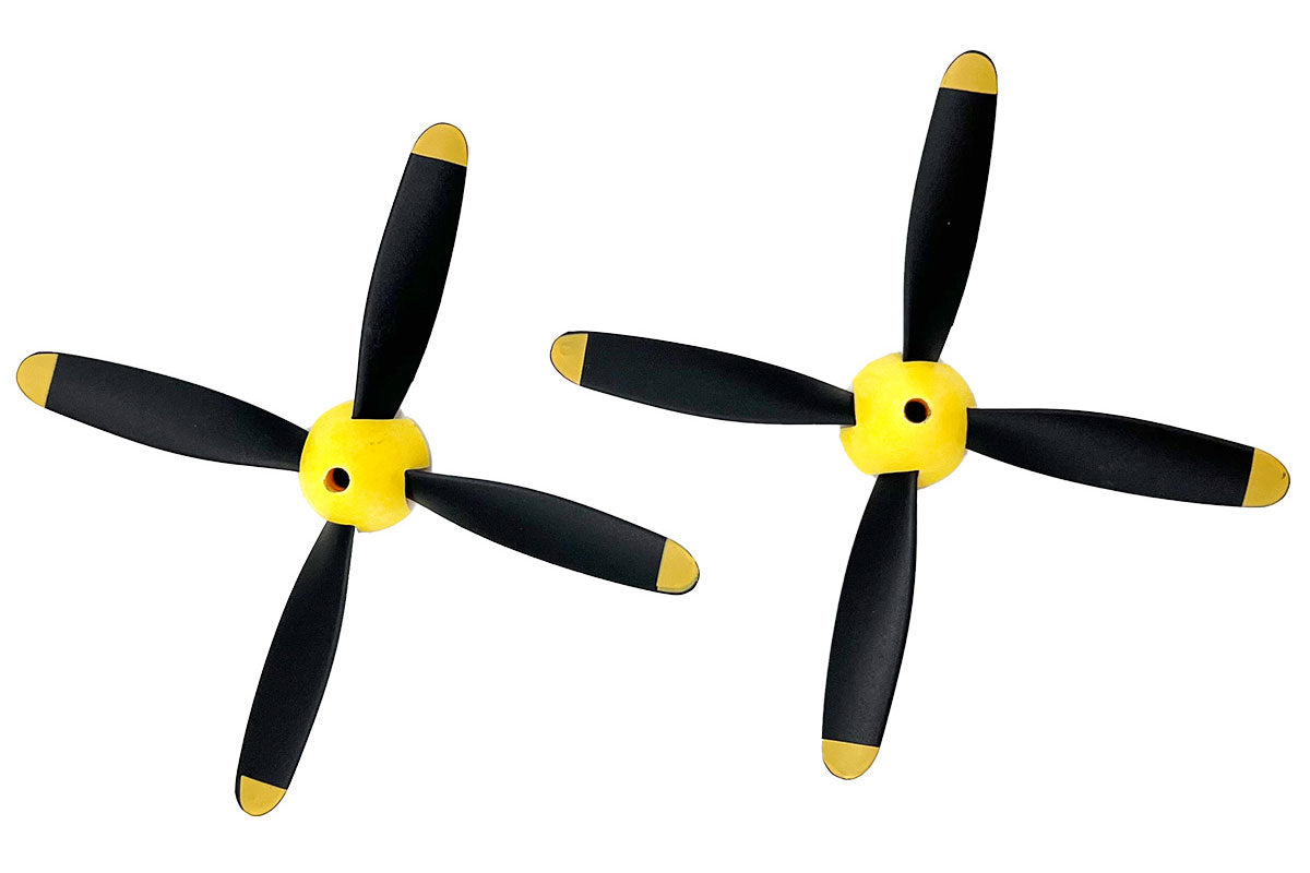 4-Blade Prop w/Spinner (2-Pack)