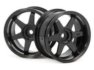 TE37 Wheels, 26mm-6mm Offset, Black, Fits 26mm Tire