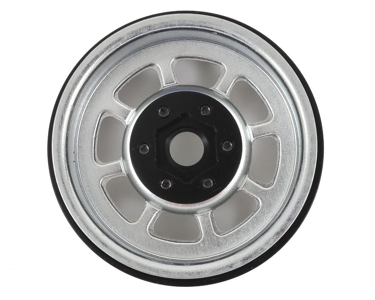 Trail 1.9" Steel Beadlock Crawler Wheels Silver (2)