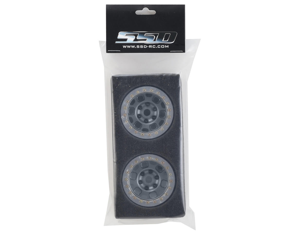 1.9"" Contender Beadlock Wheels (Grey) (2)