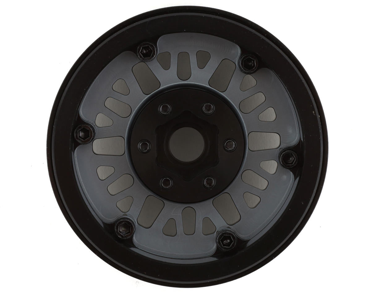 Mesh 1.9" Beadlock Crawler Wheels Grey (2)