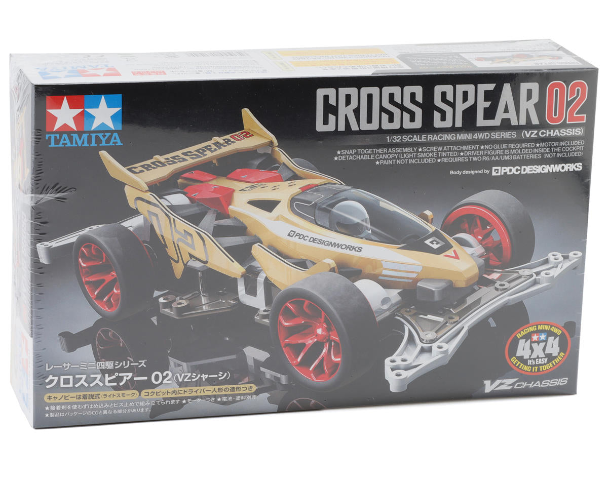 Tamiya 1/32 Cross Spear 02 VZ Chassis Mini 4WD Kit