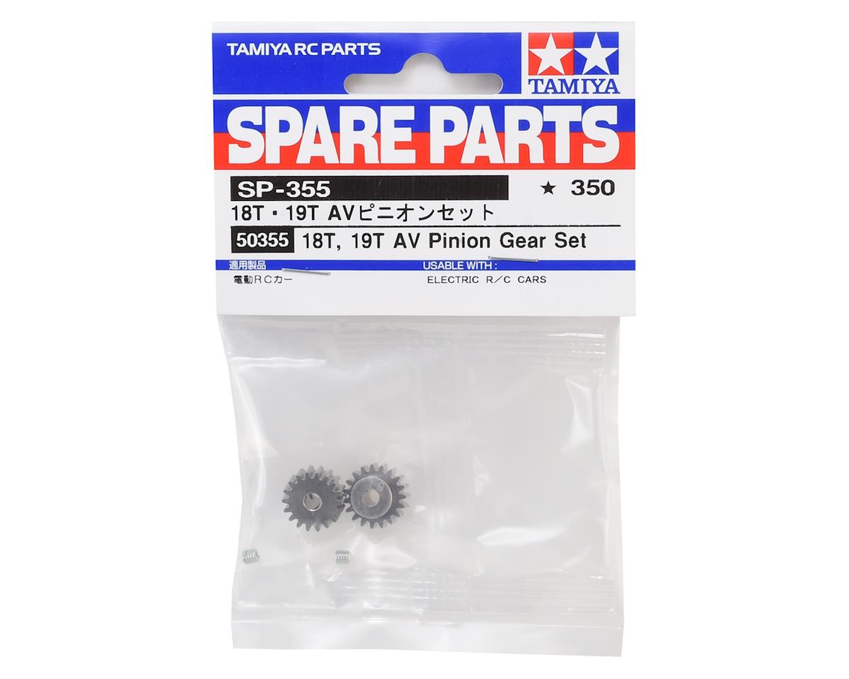 Tamiya MOD 0.6 AV Pinion Gear Set (18/19T)