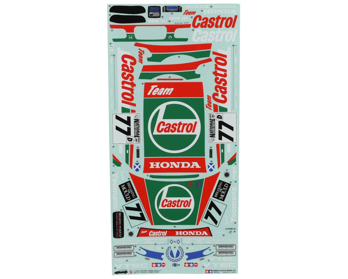 Castrol Honda Civic VTi Body Set (Clear)