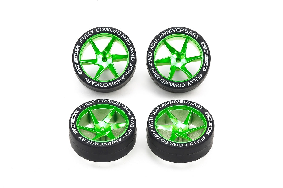 Fully Cowled 30th Anniversary Super Hard Low Profile Tires & Matte Green Plated Wheels