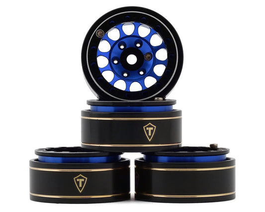 Type I 1.0" Classic 12-Spoke Beadlock Wheels (Blue) (4) (27.2g)