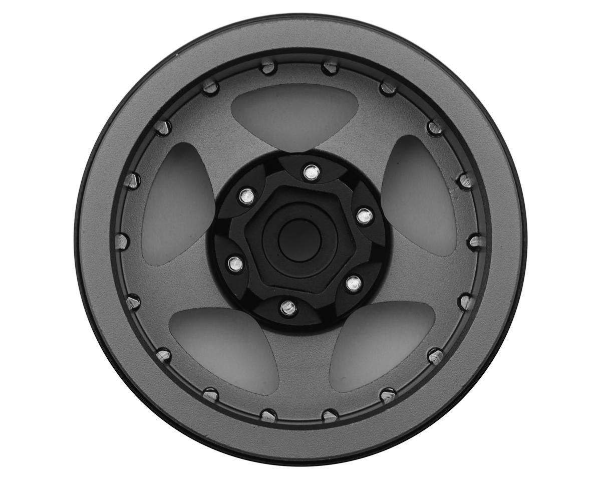 Type E 1.9" Classic 5-Spoke Beadlock Wheels (Grey/Black) (x4)