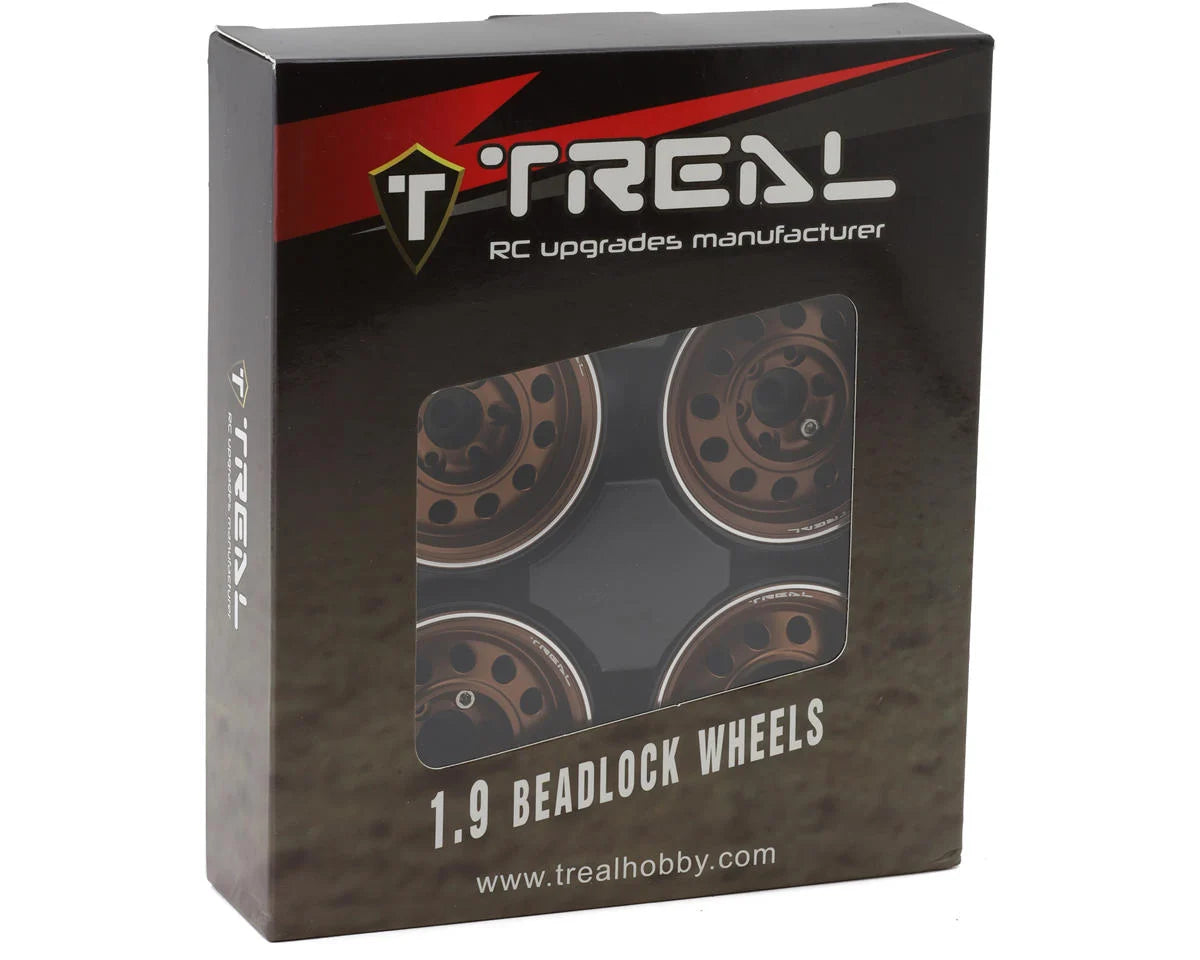 1.9" Vintage 12-Hole Beadlock Wheels (Bronze) (x4)