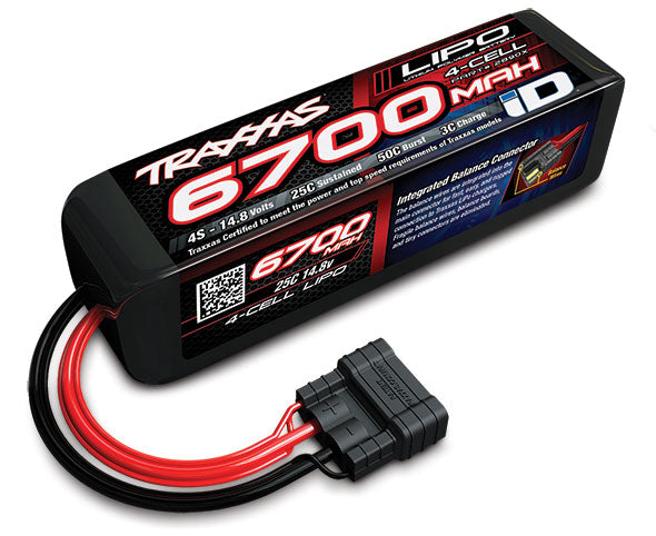 6700mAh 4S 14.8V 25C LiPo iD Plug Soft Case