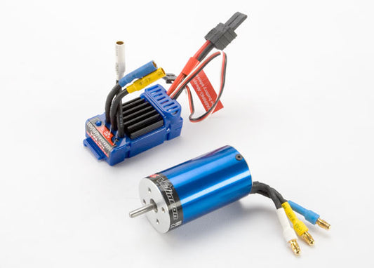 Velineon 380 brushless motor and VXL-3m ESC for 1/16