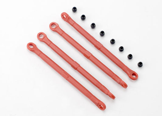 Toe link, front & rear (molded composite) (red) (x4)/ hollow balls (x8)