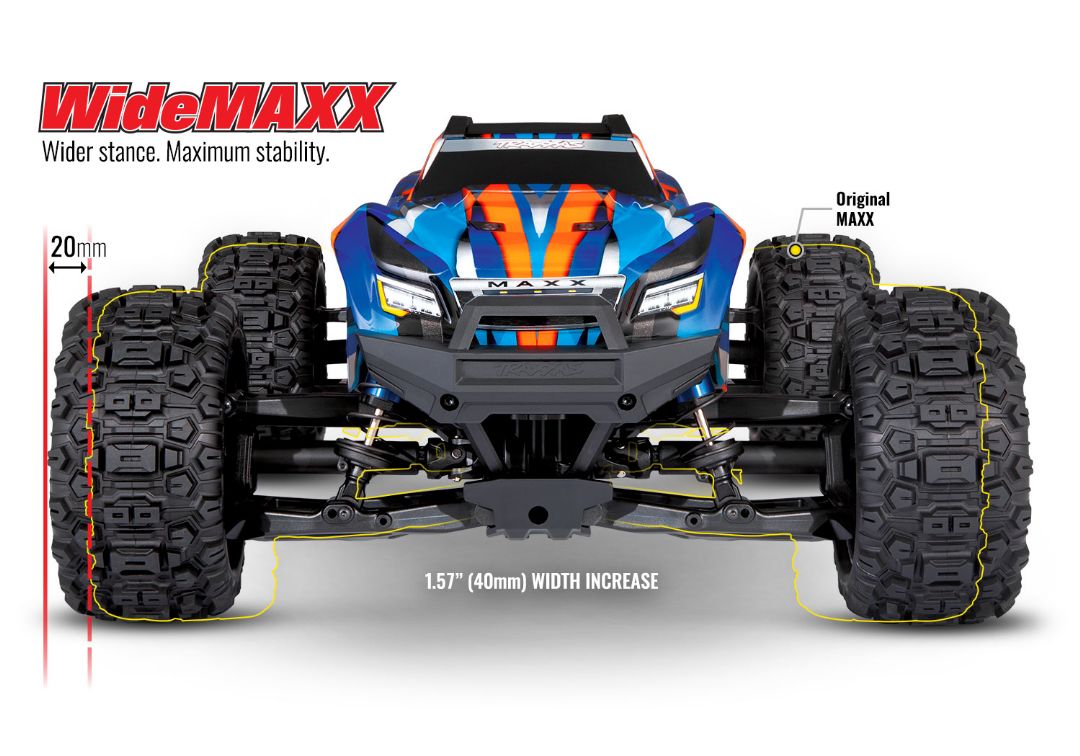 Maxx 4S V2 Brushless Monster Truck w/ WideMaxx - Red