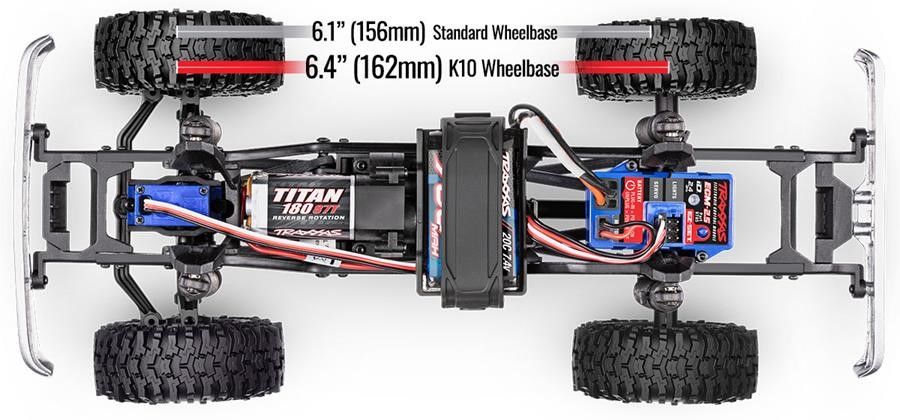 Traxxas 1/18 TRX-4M Chevrolet K10 High Trail Truck - BLACK