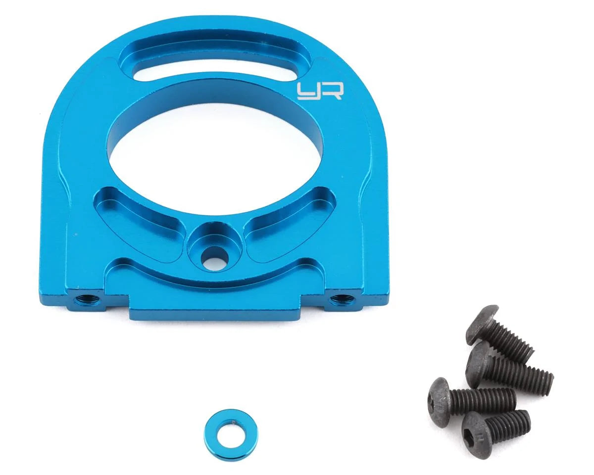 Yeah Racing Adjustable Aluminum Motor Mount, Blue, TT-02