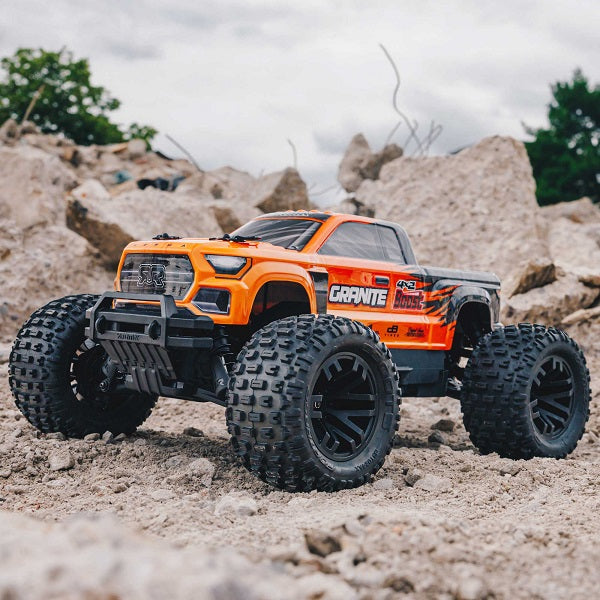 ARRMA GRANITE 4X2 BOOST MEGA 550 Brushed Monster Truck RTR, ORANGE