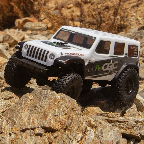 1/24 SCX24 2019 Jeep Wrangler JLU CRC 4WD Rock Crawler Brushed RTR, White